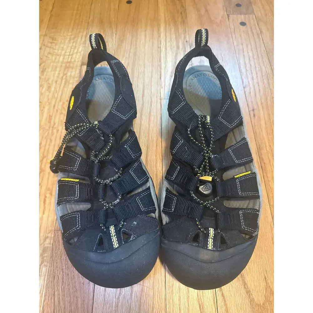 Keen Newport H2 Black Waterproof Fisherman Hiking Sport Sandals Men's US 11.5